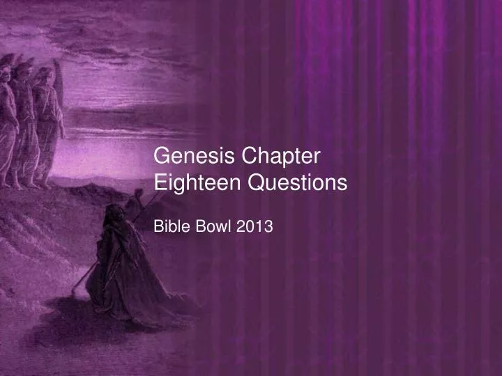 genesis chapter eighteen questions