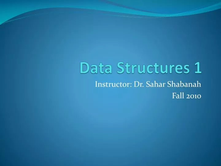 data structures 1