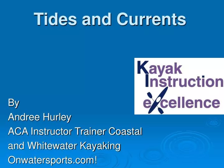 tides and currents