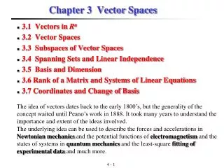 Chapter 3 Vector Spaces