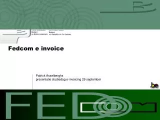 fedcom e invoice