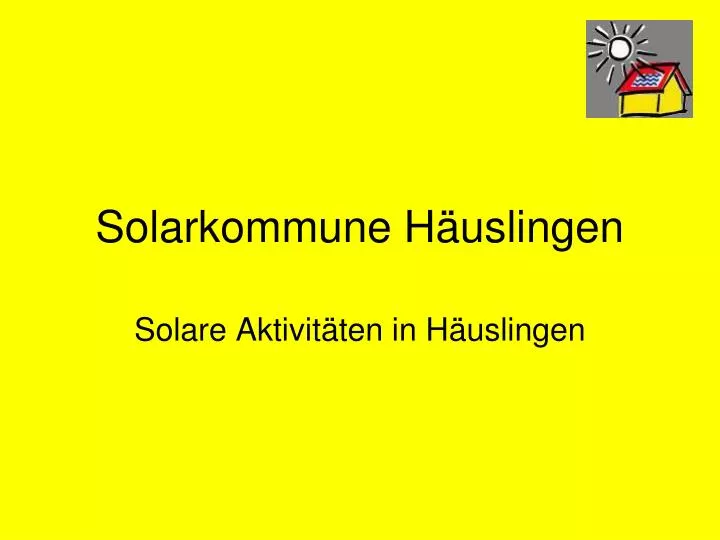 solarkommune h uslingen