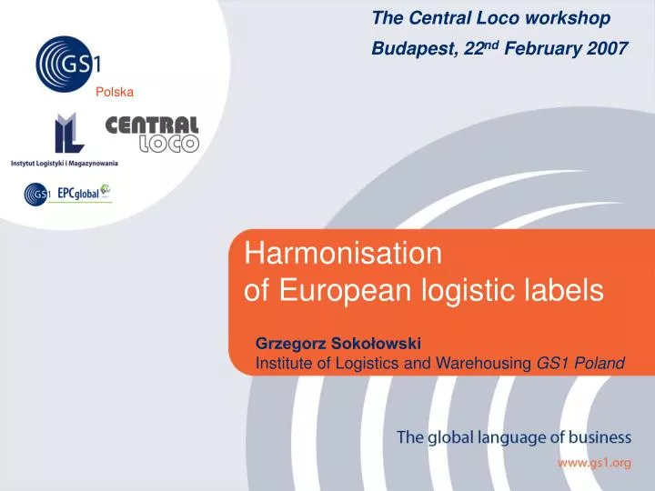 harmonisation of european logistic labels