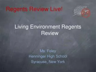 Regents Review Live!