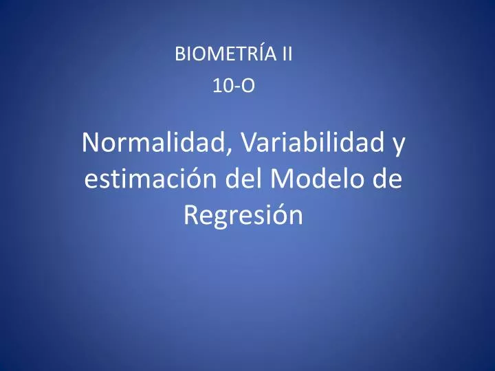 normalidad variabilidad y estimaci n del modelo de regresi n