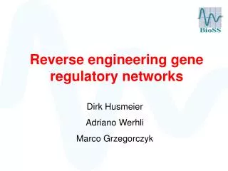 Reverse engineering gene regulatory networks