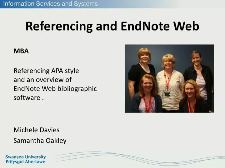 referencing and endnote web