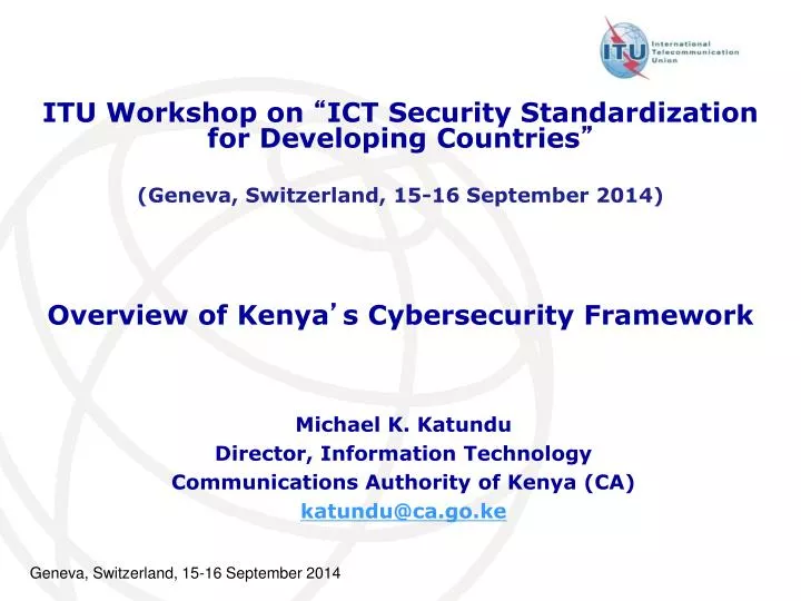 overview of kenya s cybersecurity framework