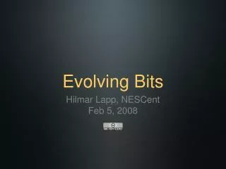Evolving Bits