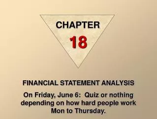 FINANCIAL STATEMENT ANALYSIS