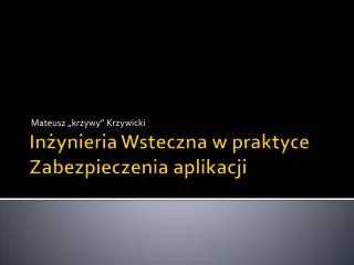 mateusz krzywy krzywicki