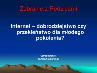 zebranie z rodzicami