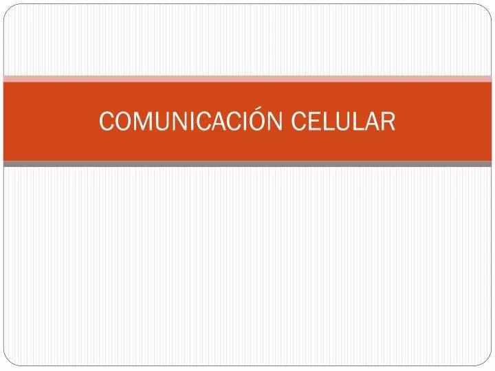 comunicaci n celular