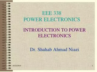 EEE 338 POWER ELECTRONICS