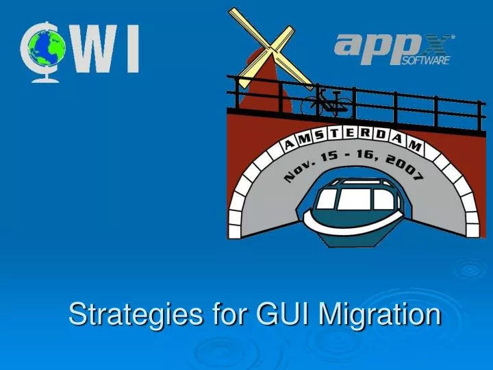 strategies for gui migration