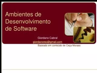 ambientes de desenvolvimento de software