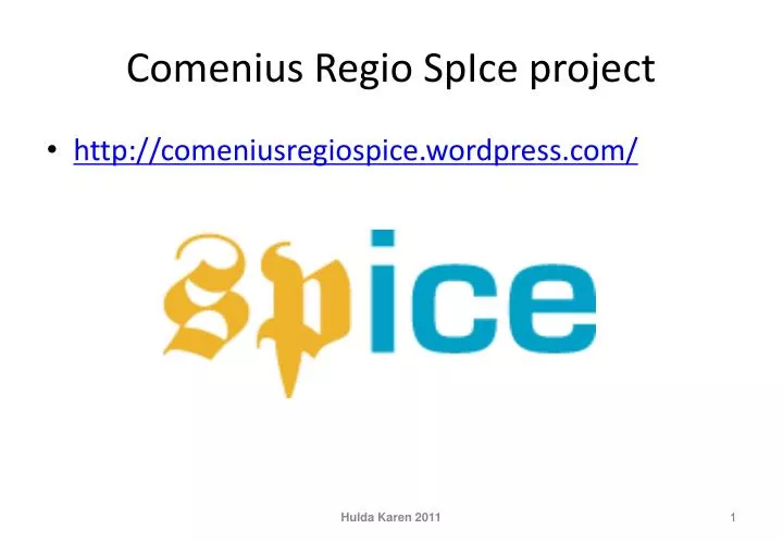 comenius regio spice project