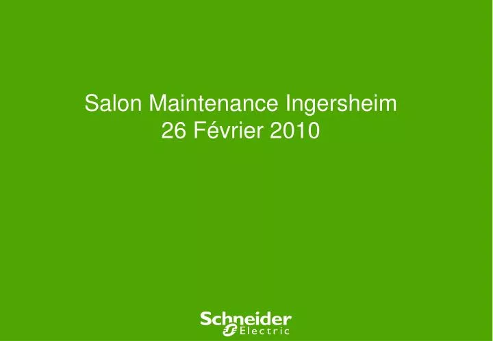 salon maintenance ingersheim 26 f vrier 2010