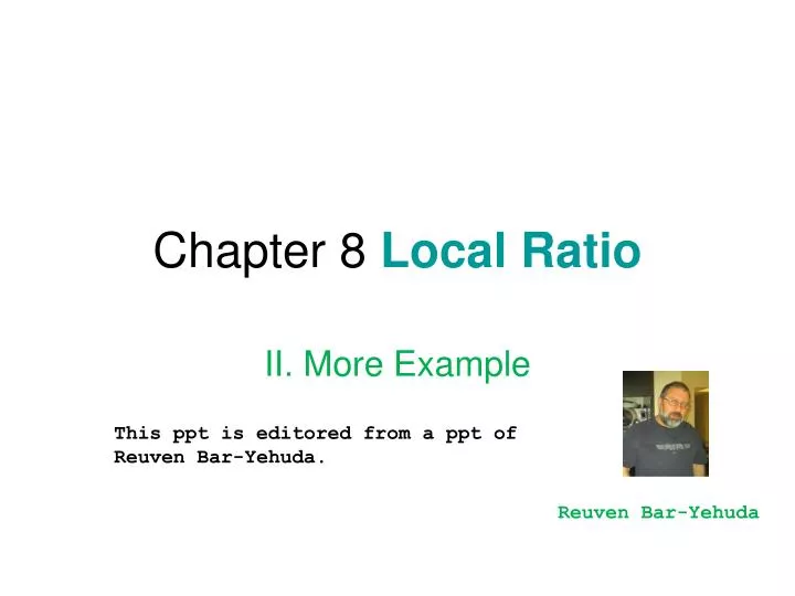 chapter 8 local ratio