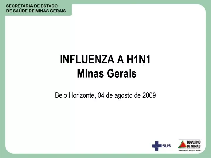 influenza a h1n1 minas gerais