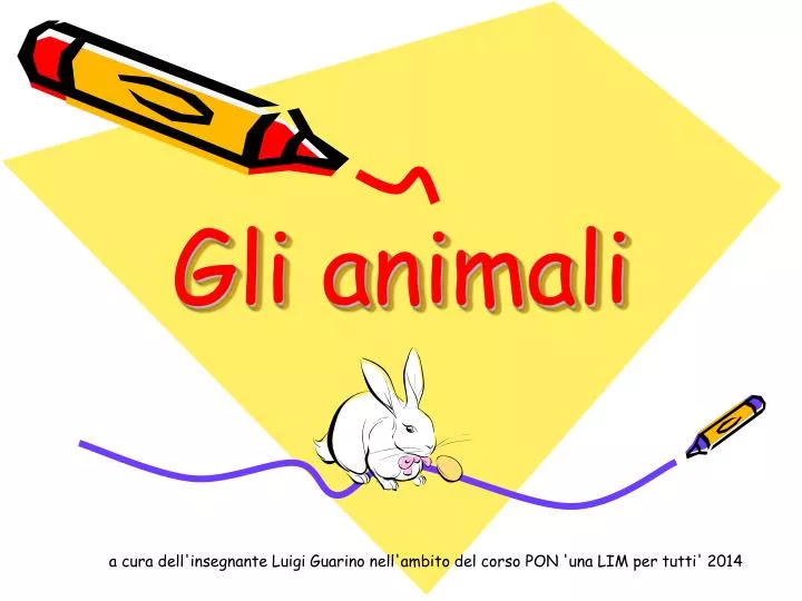 gli animali