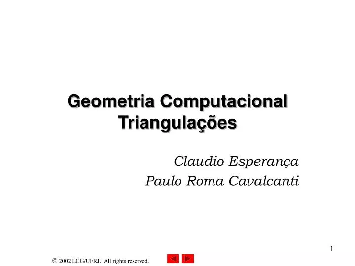 geometria computacional triangula es