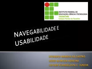 navegabilidade e usabilidade