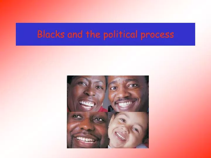 blacks and the political process