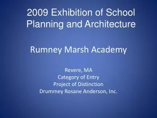 Rumney Marsh Academy