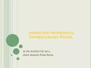 formaci n profesional informaciones tiles