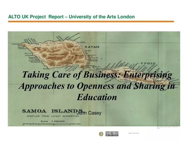 taking care of business enterprising approaches to openness and sharing in education