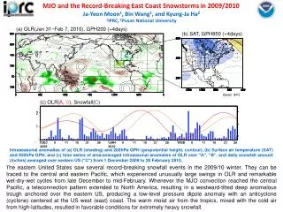 MJO and the Record-Breaking East Coast Snowstorms in 2009/2010