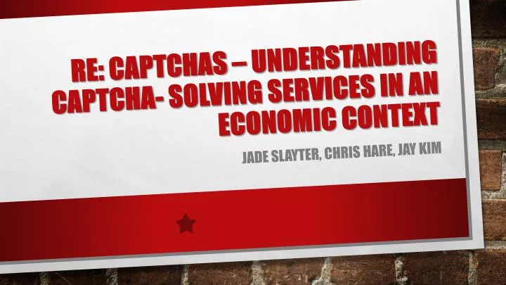 re captchas understanding captcha solving services in an economic context