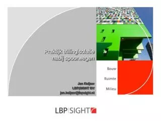 praktijk trillingisolatie nabij spoorwegen