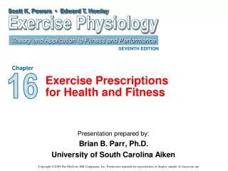 Exercise Prescriptions for Health and Fitness