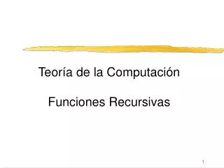 teor a de la computaci n funciones recursivas