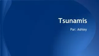 tsunamis