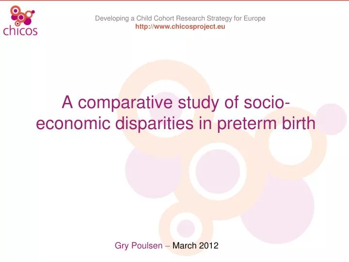 a comparative study of socio economic disparities in preterm birth