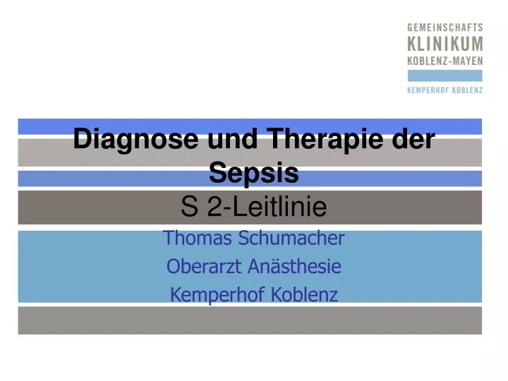 diagnose und therapie der sepsis s 2 leitlinie