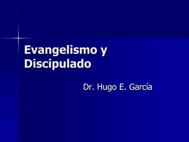 evangelismo y discipulado