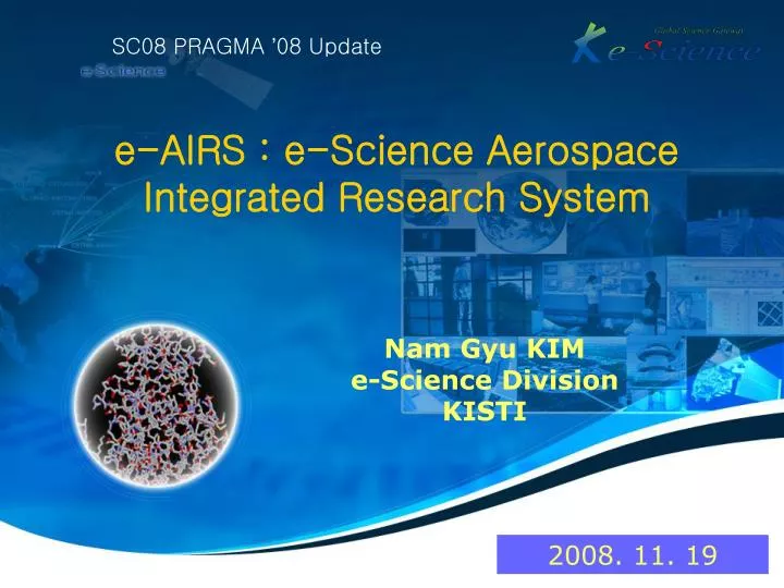 e airs e science aerospace integrated research system