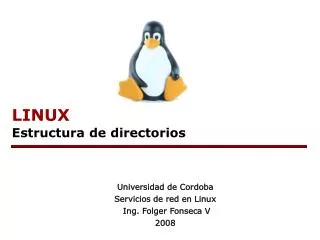 LINUX Estructura de directorios