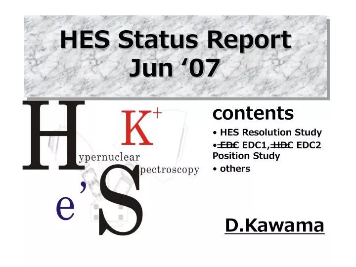 hes status report jun 07