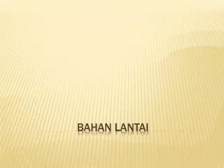bahan lantai