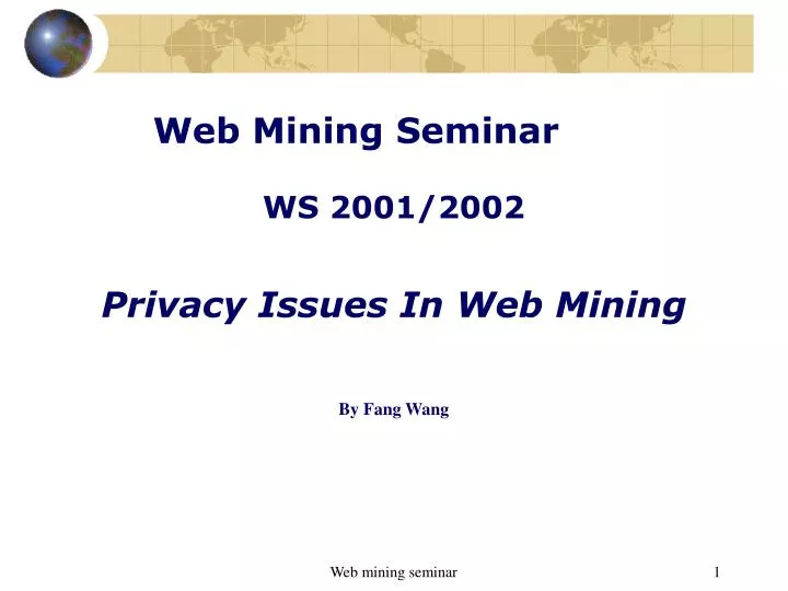 web mining seminar