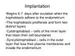 Implantation - slide 1