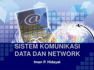 sistem komunikasi data dan network