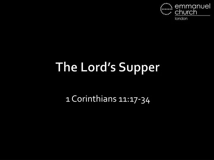the lord s supper