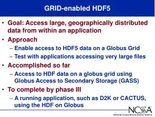 GRID-enabled HDF5