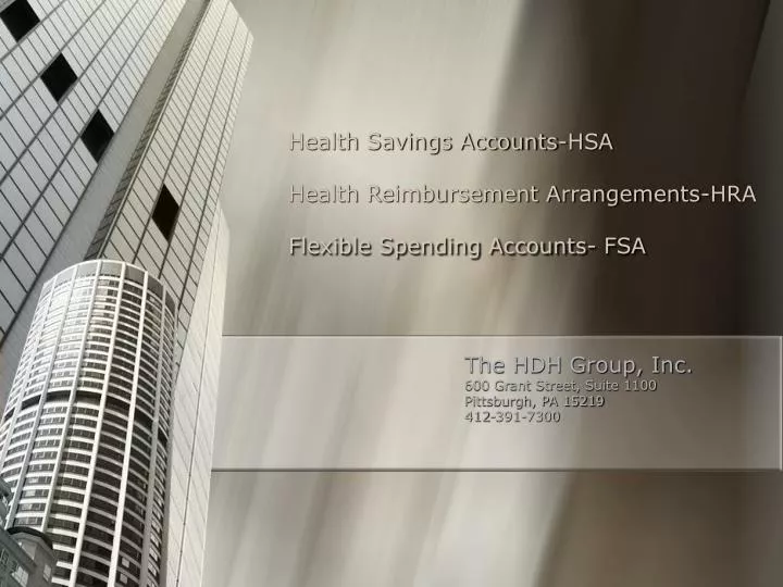 health savings accounts hsa health reimbursement arrangements hra flexible spending accounts fsa